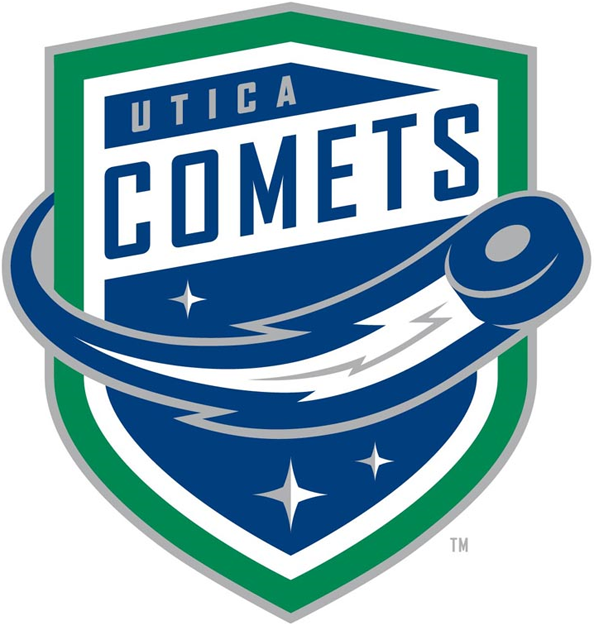 Utica Comets 2013 14-Pres Primary Logo iron on heat transfer